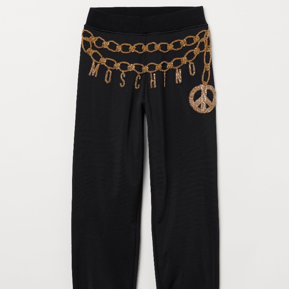 H&M Moschino embellished sweatpants - Picture 2 of 4